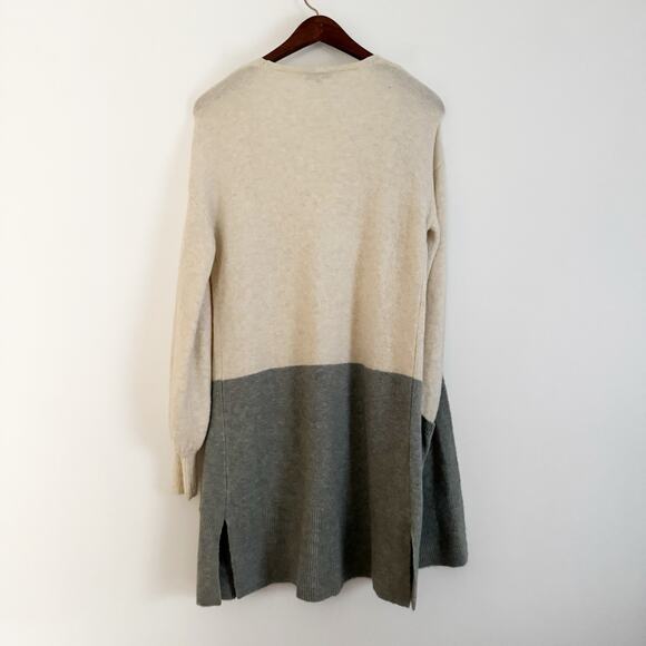 MADEWELL Edgewater Bubble Sleeve Cardigan Sweater Colorblock XS K5801 - Picture 8 of 11